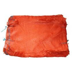 Rašlové vrecia 15kg 40x63cm oranžové 100ks so sťahovacou šnúrkou