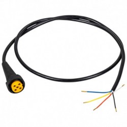 Bajonetový konektor 5PIN žltý kábel 1m 5x0,5mm2 Kamar
