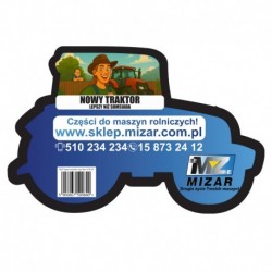 Prívesok s vôňou do auta "Tractor Salon" NOVÉ AUTO s logom Mizar
