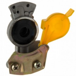 Pneumatický konektor m16x1,5 žltý, tvrdý, bez ventilu, otvor 15mm