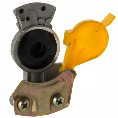 Pneumatický konektor m16x1,5 žlutý, tvrdý, bez ventilu, otvor 15mm