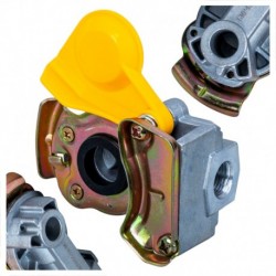 Pneumatický konektor M16x1,5 žlutý, tvrdý, bez ventilu - MAN, SCANIA 81512206038