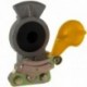 Pneumatický konektor m22x1,5 žltý, tvrdý, bez ventilu, otvor pre príves 15 mm