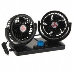 Veterný Ventilátor Rotačný 12v Priemer Tieni 2x 4" Twin