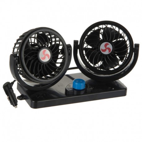 Větrný Ventilátor Rotační 12v Průměr Stínu 2x 4" Twin