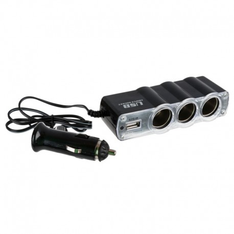Cigaretový Zapalovač Splitter Triple 12v 24v Usb Přepínače