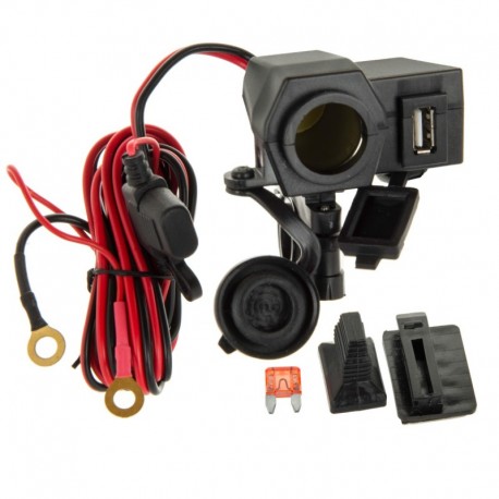 Zásuvka Cigaretového Zapaľovača 12v 5v Usb 2v1 Traktor Motocykel
