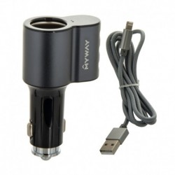 Nabíječka 12v 24v 3x Usb Myway Auto-Id Zásuvka Zapalovače Usb Kabel