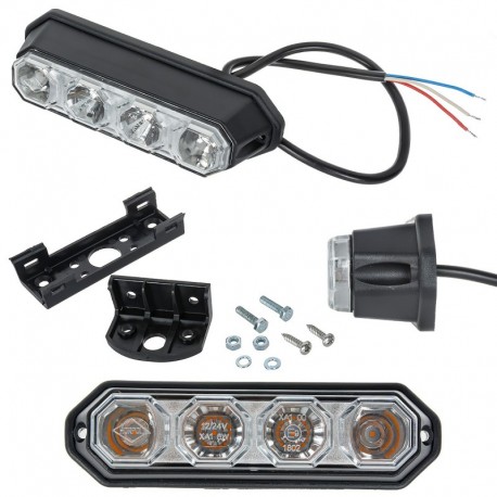 Výstražné světlo oranžové Led 12v 24v Horpol