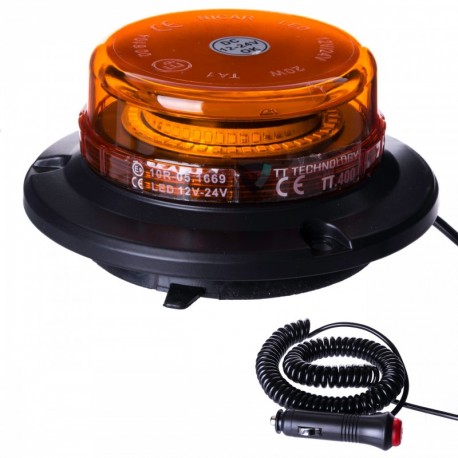 Napájecí LED výstražná svítilna 12v 24v na magnetu