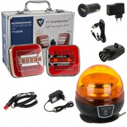 LED zadné svietidlá 12V 24V Výstražná batéria majak Cestné asistenčné odťahové vozidlá
