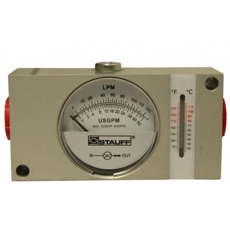 Průtokoměr 5-120l 3/4" S Teploměrem