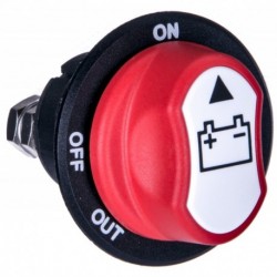 Spínač Napájania Odpojovač Uzemnenia Batérie Hebel Bolt 12v 24v 3-Polohový Univerzálny Vstavaný On-Off-Out