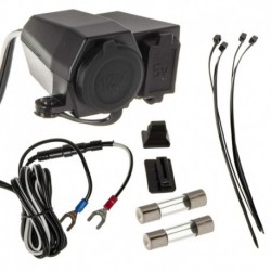 Zásuvka Do Zapaľovača Cigariet 12v + Usb 2a Pre Motocykel