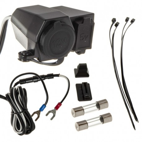 Zásuvka Do Zapalovače Cigaret 12v + Usb 2a Pro Motocykl