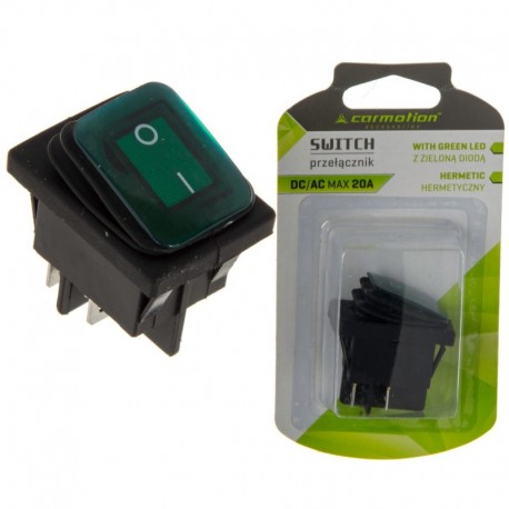Elektrický Spínač Jednosmerný 12v 24v Striedavý 125v 250v Zelený
