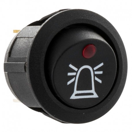 Mini 20mm Spínač Kolískový Okrúhly Rooster 12v Osvetlený
