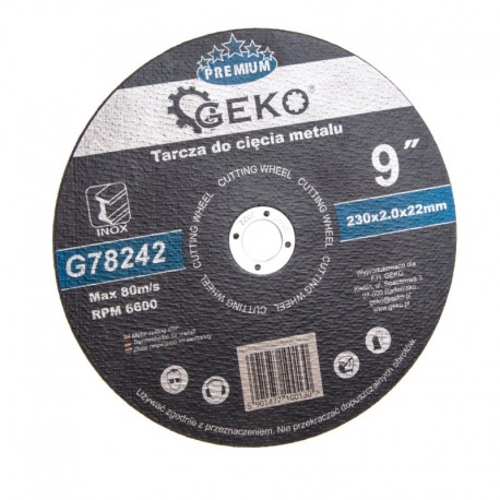 Rezný kotúč na kov 230 mm Gr. 2 mm Inox Geko