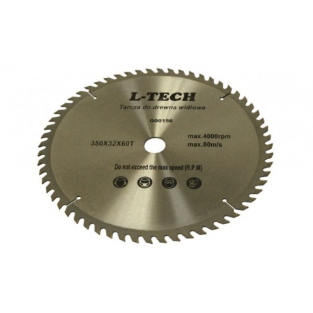 Pilový Kotouč Na Dřevo 350mm X 32mm 60 Zubů S Vidlicí