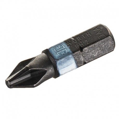 Šroubovací bit Bit Ph2 bílý 1/4" 25mm Wurth