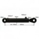 Hydraulický valec, DA 430-630 mm, Fi 25 mm, posilňovač riadenia, univerzálny