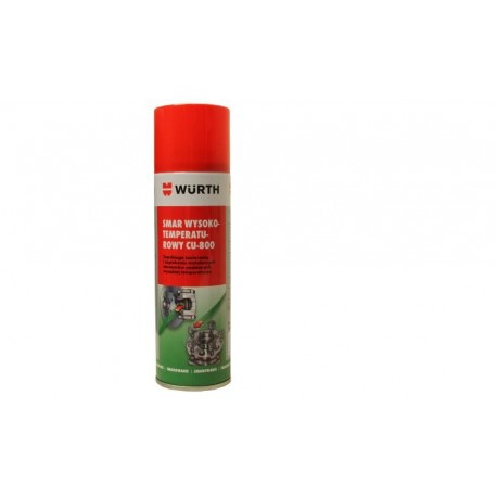 Vysokoteplotní plastické mazivo MĚDĚNÝ SPREJ  Cu800 300ml Wurth