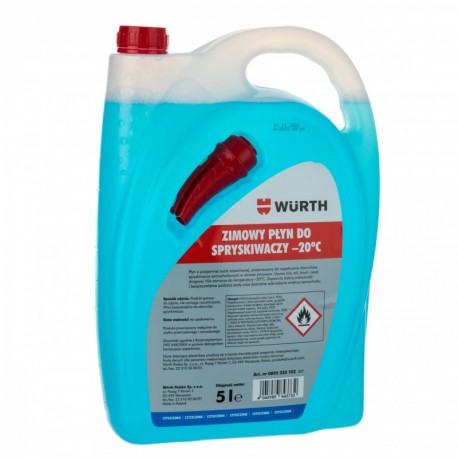 Zimní kapalina do ostřikovačů -20c 5l Wurth