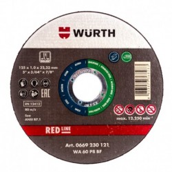 Wurth rezací nôž na kov Red Line 125x1x22, 23mm