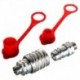 Sada euro rychlospojky Zásuvka M18x1,5 Zástrčka M18x1,5