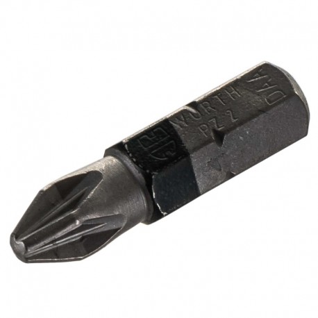Skrutkovací bit Pz2 Čierny 1/4" 25mm Wurth