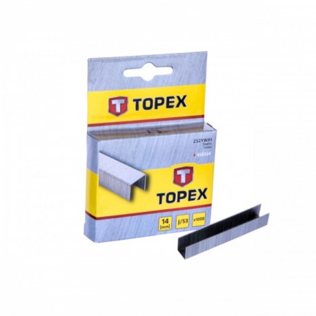 Sponky typ J 0,7mm - 14mm 1000ks. Topex 41e314