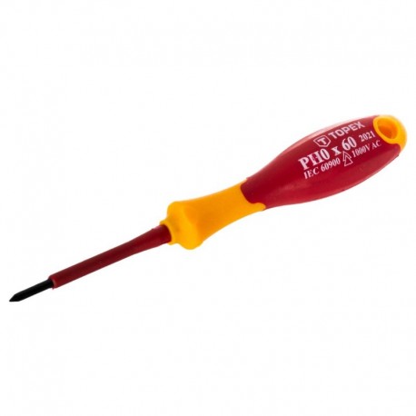 Krížový skrutkovač Philips Ph0 X 60mm 1000v Topex 39d475
