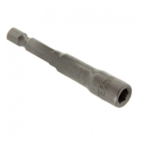 Hlavice s magnetem M6 65mm 1/4" Grafitová