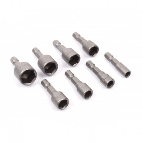 Šroubováky nástrčné 1/4'' 5-13mm 8ks