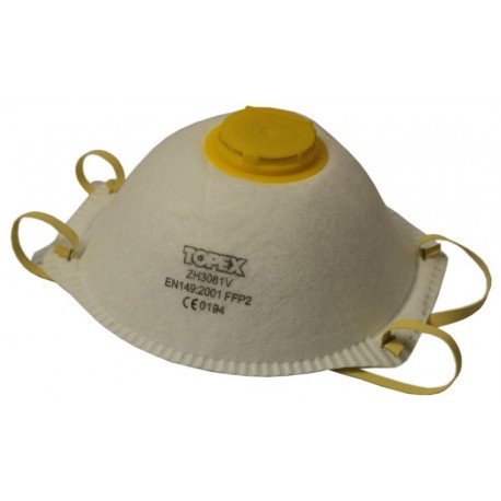 Protiprachová polomaska s 1 ventilom Ffp2 2 ks.