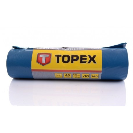 Pytle na odpad modré 240l 45mic 10ks. 120x150cm