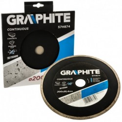 Diamantový kotouč segmentový 200x25,4x2,5mm černý grafitový