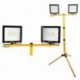 Ľad halogénový reflektor 2x50w + nastaviteľný stavebný statív 92-186cm