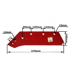 Euro radlička ľava 16'' Pluh Kverneland Waryński 073005
