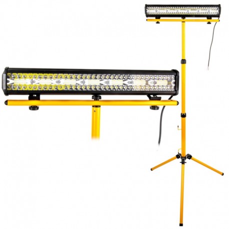 Světlomet Halogenová LED 420w 12V 24V + Nastavitelný stavební stojan 92-186cm