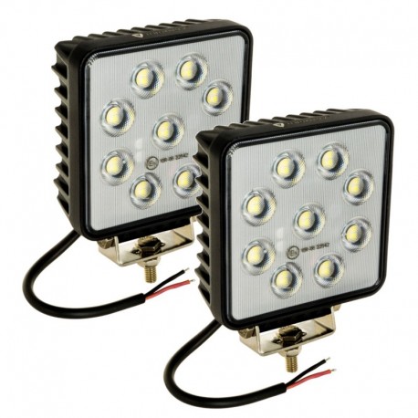 pracovné svetlo 36 Led 36w Square IP68 Vodotesný pár 2ks