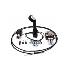 Súprava 2-sekčný rozdeľovač + elektromagnetický ventil + joystick s tlačidlom 2m Waryński