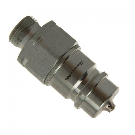 Hydraulická rýchlospojka Zástrčka s eliminátorom tlaku M18x1,5 vnútorný závit Iso 7241-A Warynski Euro 9100818