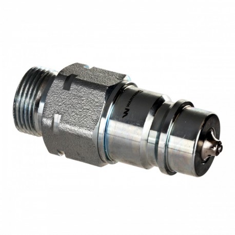 Hydraulické rychlospojky Zásuvka s eliminátorem tlaku M22x1,5 Vnější závit Euro 9100822w Iso 7241+-A Warynski