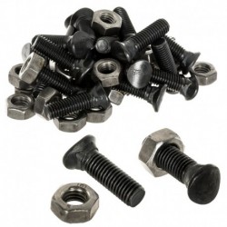 Pluhová skrutka polguľatá M10x35mm 8,8 s maticou Warynski 25 ks 243881035