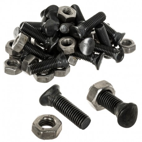 Pluhová skrutka polguľatá M10x35mm 8,8 s maticou Warynski 25 ks 243881035