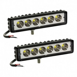 Halogenové pracovní světlo LED 18w 6x3w 12v 24v panelové pracovní světlo