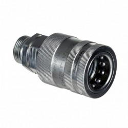 Hydraulická rýchlospojka s eliminátorom tlaku M22x1,5 vonkajší závit Euro Push-Pull 9100822g Iso 7241-A Waryński