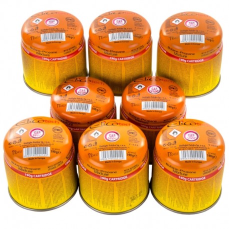 Plynová kartuše propichovací 190g Hořák na vařič Elico X8