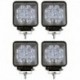 Pracovné svetlo 27 LED halogénový svetlomet 108w sada 4 ks